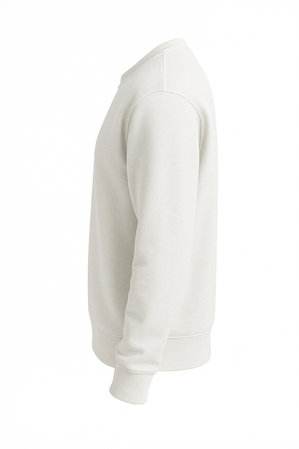 Sweater 100% Gekamd Fleece 320 g/m² - Wit - Image 8