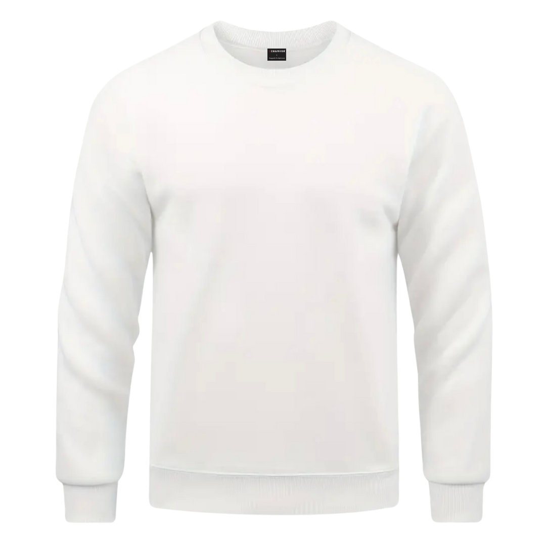 Sweater 100% Gekamd Fleece 320 g/m² - Wit - Image 5