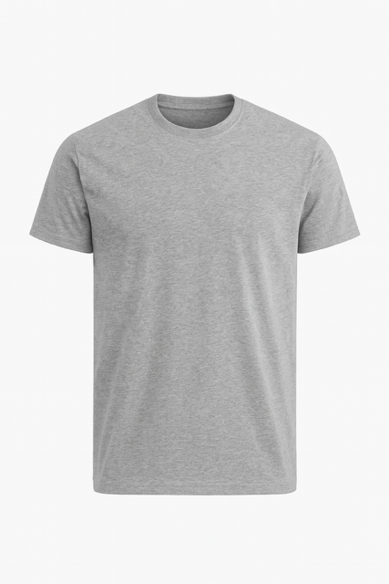 T-shirt van 100% Voorgekrompen Biologisch Katoen - Oxfordgrijs - Image 5